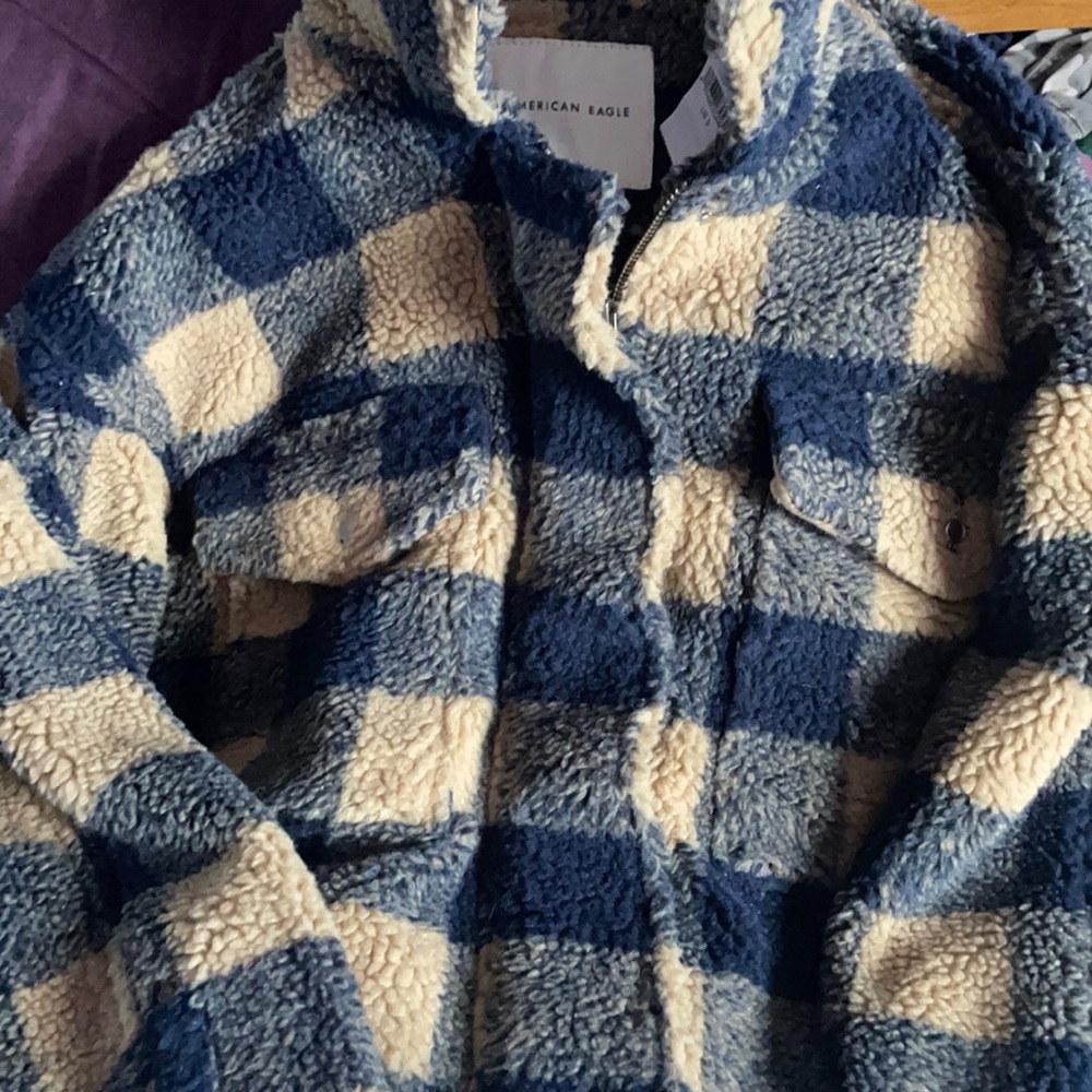Fuzzy sherpa jacket
